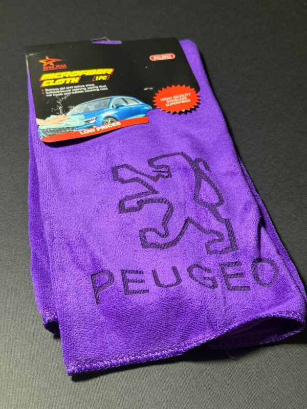 دستمال بدنه میکروفایبر آرم پژو - Image 3