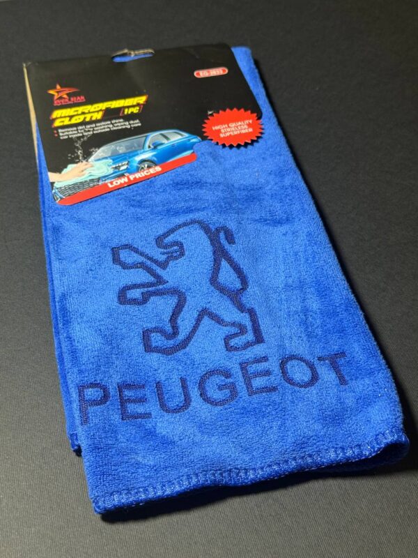 دستمال بدنه میکروفایبر آرم پژو - Image 4