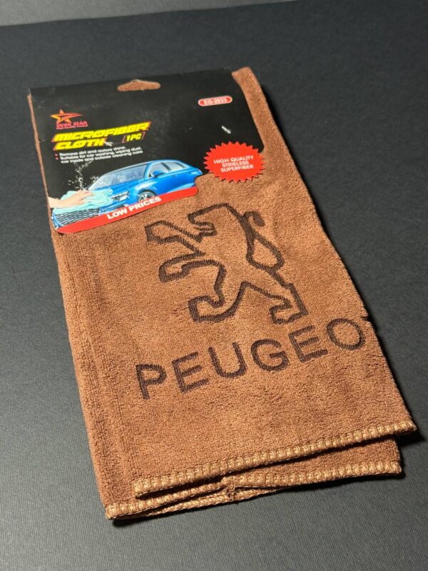 دستمال بدنه میکروفایبر آرم پژو - Image 5